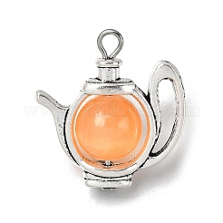 Dyed Natural Selenite Round Tableware Pendants&nbsp;PALLOY-JF04366