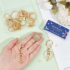 10Pcs Iron Keychain Clasps&nbsp;FIND-SC0009-50