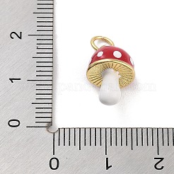 Real 18K Gold Plated Rack Plating Brass Enamel Charms&nbsp;KK-M293-24G-02