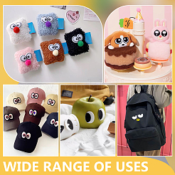 30Pcs Cartoon Style Double Eye Embroidered Cloth Patches&nbsp;PATC-BC0001-14