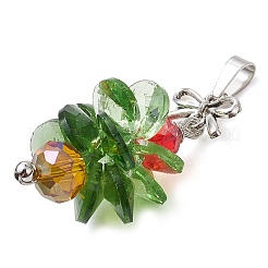 Brass & Glass & Alloy Pendants&nbsp;PALLOY-JF02996