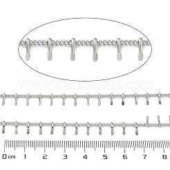 304 Stainless Steel Curb Chains&nbsp;CHS-P024-06P