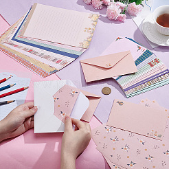 10 Bags 10 Styles Paper Envelopes & Letter Papers Set&nbsp;AJEW-UN0005-34