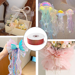 Flat Rainbow Color Organza Ribbon&nbsp;OCOR-WH20013-017B