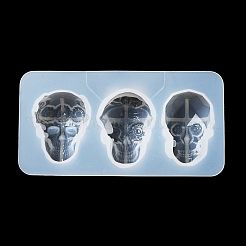 Halloween Theme Skull DIY Statue Silicone Molds&nbsp;DIY-P078-01B