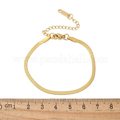 304 Stainless Steel Snake Chain Bracelets for Women Men&nbsp;STAS-S157-36B-G