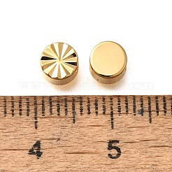 Brass Textured Beads&nbsp;KK-Z092-01A-G