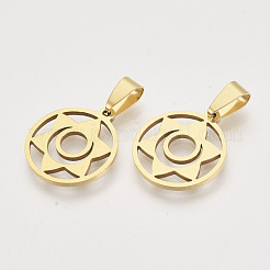 Chakra Theme 201 Stainless Steel Pendants&nbsp;STAS-N089-50G