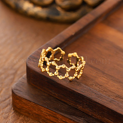 304 Stainless Steel Cuff Open Rings&nbsp;WG36F8A-01