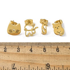 304 Stainless Steel Earring Sets&nbsp;EJEW-S248-03B-G