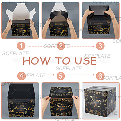 1 Set Graduation Party Paper Grad Card Boxes&nbsp;CBOX-SP0001-04