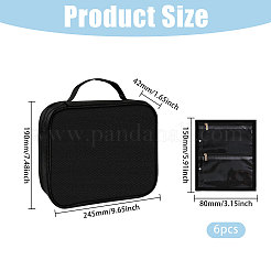 Nylon Loose Leaf Jewelry Organizer Storage Zipper Bags&nbsp;ABAG-WH0063-115B