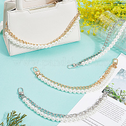 4Pcs 2 Colors ABS Imitation Pearl Beads Mobile Straps&nbsp;AJEW-BBC0002-45
