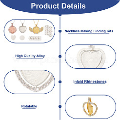 DIY Pendant Necklace Making Finding Kits&nbsp;DIY-FW0001-29