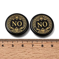 Engraved Natural Obsidian Decision Stones&nbsp;GG-CBA6D08-C01