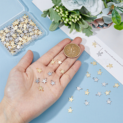 200Pcs 2 Colors 304 Stainless Steel Charms&nbsp;STAS-DC0015-73