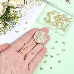 80Pcs Brass Tube Bails&nbsp;KK-BBC0028-48G