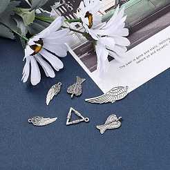 Tibetan Style Alloy Pendants&nbsp;TIBEP-M038-02AS