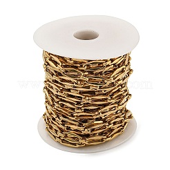 10M Ion Plating(IP) 304 Stainless Steel Oval Link Chains&nbsp;CHS-G034-04G