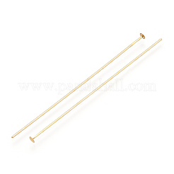 Brass Flat Head Pins&nbsp;KK-G331-11-0.7x63