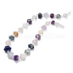 Natural Rose Quartz & Amethyst & Lapis Lazuli & Amazonite & Apatite & Sunstone & Moonstone Beads Strands&nbsp;G-L642-D03-01