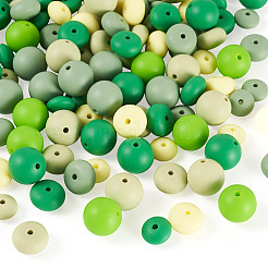 120Pcs 12 Styles Silicone Focal Beads&nbsp;SIL-CW0001-01A
