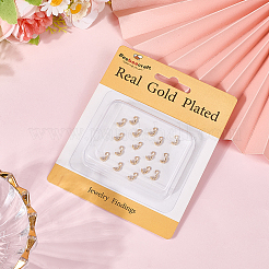 80Pcs Brass Bead Tips&nbsp;KK-BBC0019-12
