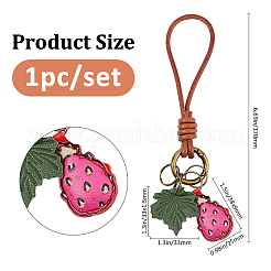 1Pc Fruits PU Leather Pendant Decoration&nbsp;HJEW-FH0001-86A