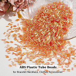 ABS Plastic Tube Beads&nbsp;DIY-WH0888-230E