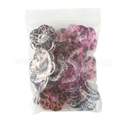 20Pcs2 Styles Transparent Leopard Printed Resin Beads&nbsp;RESI-FS0002-36