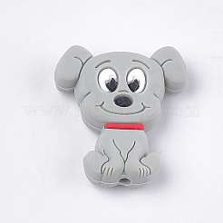 Food Grade Eco-Friendly Silicone Puppy Beads&nbsp;X-SIL-T052-01B