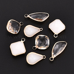 Brass Glass Pendants&nbsp;GLAA-T027-08