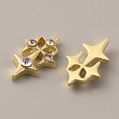 Star Zinc Alloy Rhinestone Cabochons&nbsp;FIND-WH0150-81LG