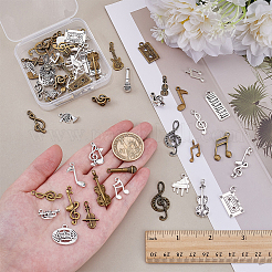 60Pcs 30 Styles Tibetan Style Alloy Pendants&nbsp;FIND-WR0012-37