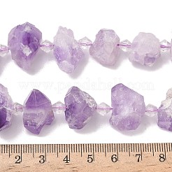 Raw Rough Natural Amethyst Beads Strands&nbsp;G-L642-D04-01