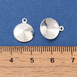 Ion Plating(IP) 304 Stainless Steel Pendant Pointed Back Rhinestone Settings&nbsp;STAS-U025-05C-S