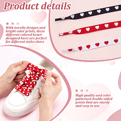 6 Pairs 3 Colors Polyester Shoelaces&nbsp;DIY-GA0008-77