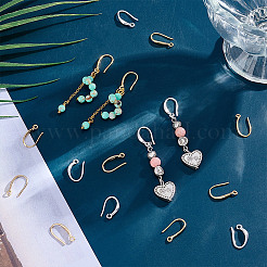 40Pcs 2 Colors Brass Earring Hooks&nbsp;KK-UN0004-59
