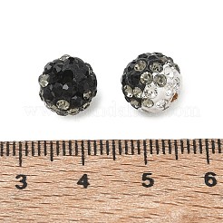 Handmade Polymer Clay Rhinestone Beads&nbsp;RB-CBAFAF8-01B