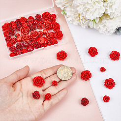 45Pcs 3 Styles Cinnabar Beads&nbsp;CARL-HY0001-02