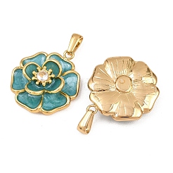 304 Stainless Steel Rhinestone Pendants&nbsp;STAS-P438-09G