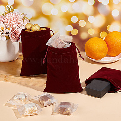30Pcs Rectangle Velvet Pouches&nbsp;TP-PH0001-21A