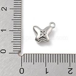 Brass Micro Pave Cubic Zirconia Pendants&nbsp;KK-D283-17P