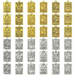 18Pcs 6 Styles Zinc Tibetan Style Alloy Pendants&nbsp;FIND-YW0004-70A