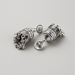 Alloy Bell Dangle Stud Earrings with Enamel&nbsp;EJEW-WH0018-45