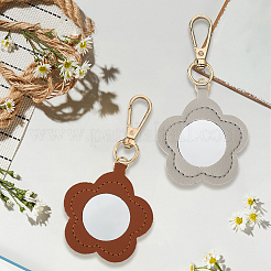 CutHollow 2Pcs 2 Colors PU Leather Pendant Decorations&nbsp;HJEW-CL0001-04A