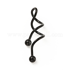 316 Stainless Steel Spiral Barbell&nbsp;AJEW-G042-02EB