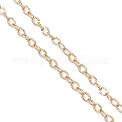 2.5MM 304 Stainless Steel Textured Cable Chain Necklaces with Spring Ring Clasps&nbsp;NJEW-JN05710