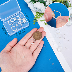 20Pcs Brass Huggie Hoop Earring Findings&nbsp;KK-BBC0014-56