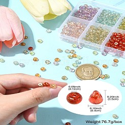 50G 10 Colors Transparent Acrylic Beads&nbsp;FIND-CJ0002-86